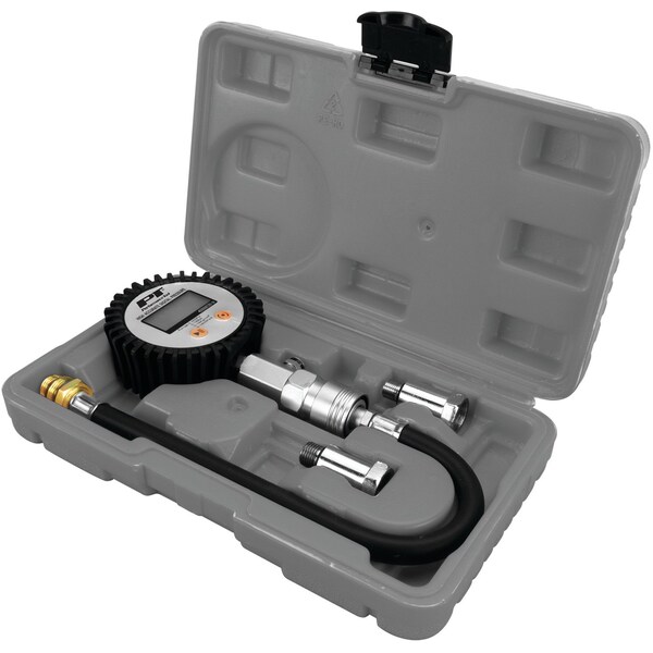 Performance Tool Digital Compression Tester, 300 PSI Gauge, 12 in. Hose, SAE/Metric Adapters W89747 - main
