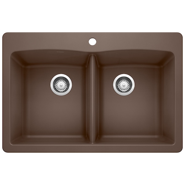 Blanco Diamond Equal Double Dual Deck, Cafe Brown 440218 - main