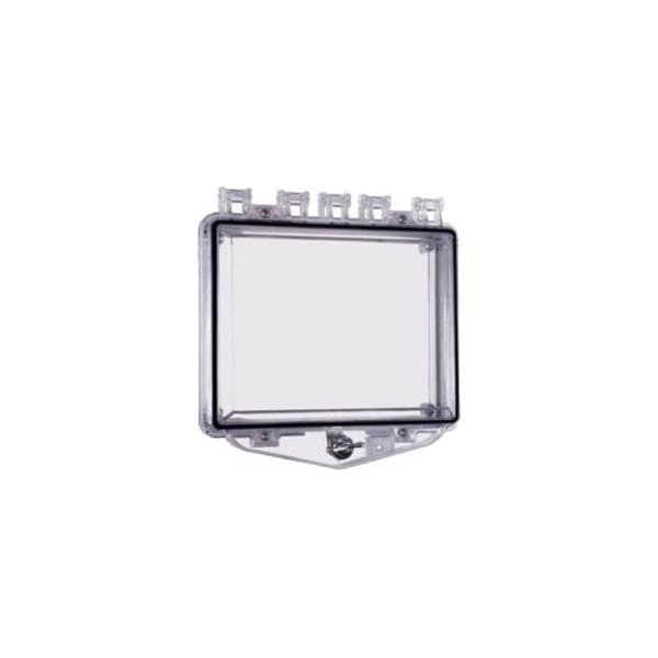 Safety Technology International Enclosure, Polycarbonate, Flush Mount, 7 3/4 in W x 5 3/4 in H x 2 1/4 in D, Clear STI-7511E - main