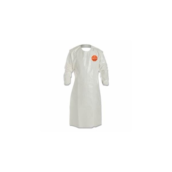 Dupont Tychem SL Aprons with attached Long Sleeves, 26 in x 52 in, White, 12PK 251-SL278BWH00001200 - main