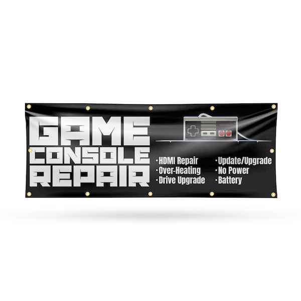 Signmission Game Console Repair, 48 Inch x 120 Inch, Vinyl Banner B-120-30668 - main