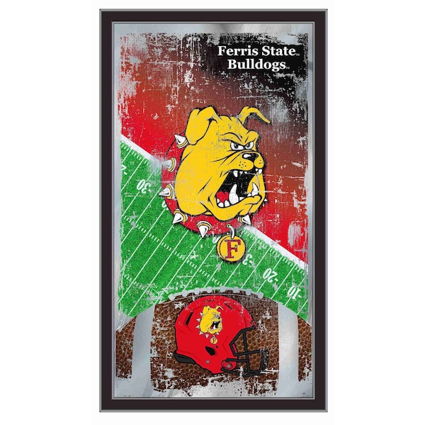 Holland Bar Stool Co Ferris State University 15" x 26" Football Mirror MFtblFerrSt - main