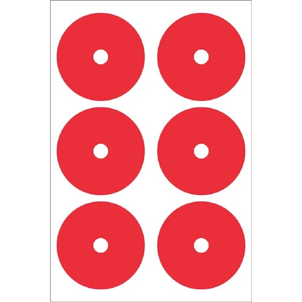 Accuform GAUGE MARKING DECALS 3 12 in COLOR RED GML111RD - main