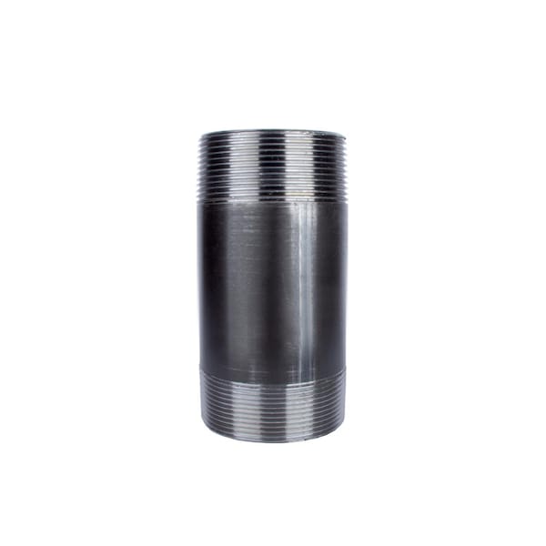 B & K STZ Industries 2-1/2 in. MIP each X 2-1/2 in. D MIP Black Steel 4 in. L Nipple 350212X4 - main