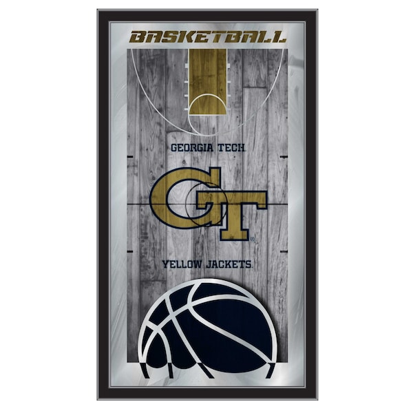 Holland Bar Stool Co Georgia Tech 15" x 26" Basketball Mirror MBsktGATech - main
