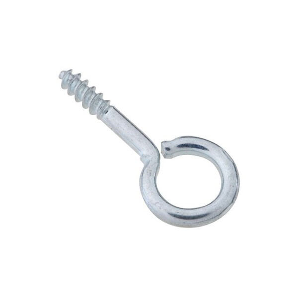 National Hardware Screw Eye, No 114, 0.08 in Dia Wire, 0.31 in L Thread, 0.95 in OAL, 5 lb Working Load, Steel N118-968 - main