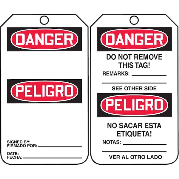Accuform Caution, PF-Cardstock, 3-7/8 in Width, 1/4 in Height, , 25 PK TMS115CTP - main