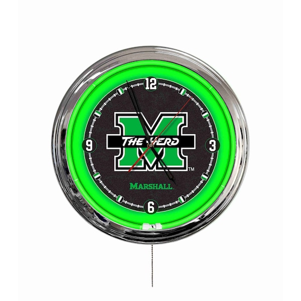 Holland Bar Stool Marshall University 16 LED Wall Clock ClkL16 - main