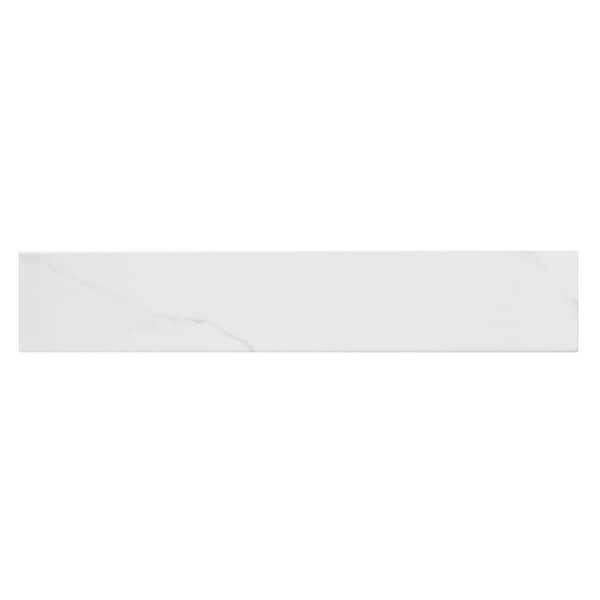 Andova Tiles Porlan Tulane White 3-in. x 17-in. Subway Marble Look Matte Porcelain Wall & Floor Tile, 30PK ANDPOR1255 - main