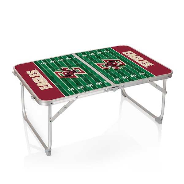 Picnic Time Family Of Brands Boston College Eagles - Concert Table Mini Portable Table, Charcoal Wood Grain 843-00-141-054-0 - main