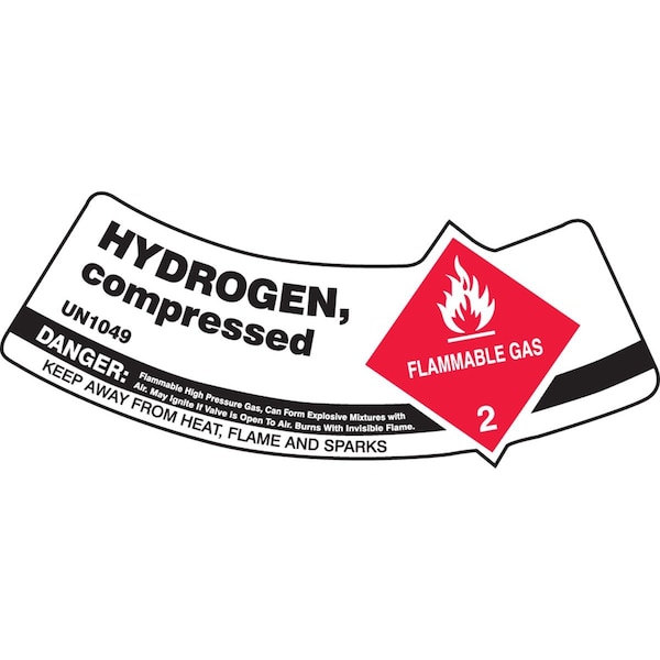 Accuform SAFETY LABEL HYDROGEN COMPRESSED 2 in X MCSLHYRVSP - main