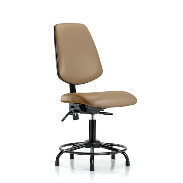 Blue Ridge Ergonomics Desk Chair No Arms, 18" to 23" Height, Vinyl, Taupe BR-VDHCH-MB-RT-T0-A0-RG-8584 - main