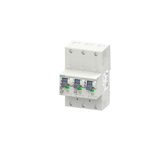 Siemens Main miniature circuit breaker SHU 3x 1-pole 5SP3840-3 - main