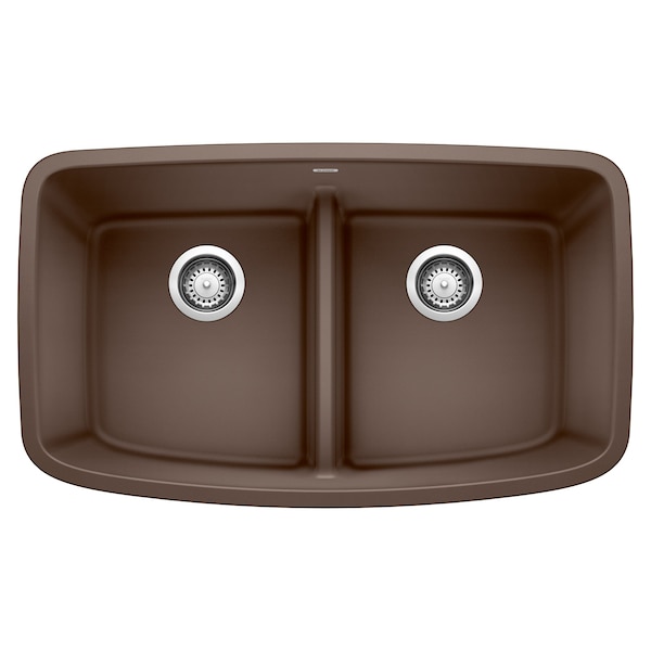 Blanco Valea Equal Double Low Divide, Cafe Brown 442203 - main