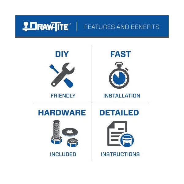 Draw-Tite 21-C MUSTANG MACH-E CLS III MAX-FRAME RECEIVER HITCH 76460 - main