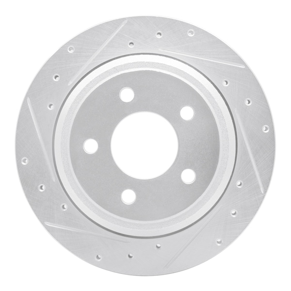 Dynamic Friction Co DFC Brake Rotor - Drilled and Slotted - Silver 631-54092L - main