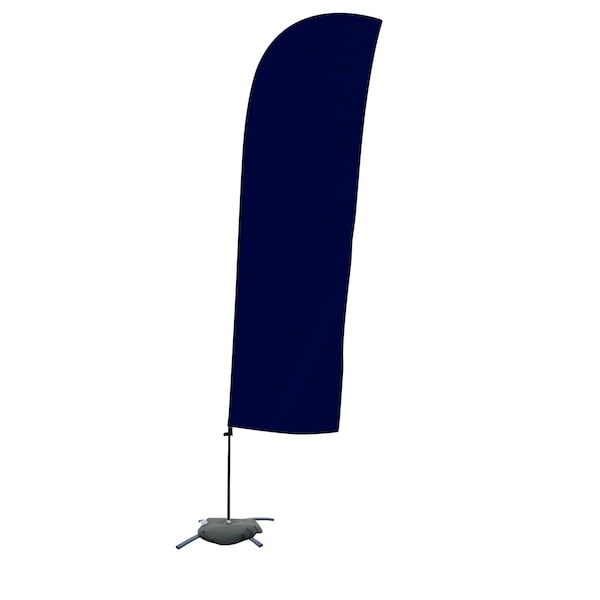 Showdown Displays 10.5 Ft Solid-Color Value Blade Sail Sign Kit (Single-Sided With Scissor Base) - Og Blue 191549-OGBL - main