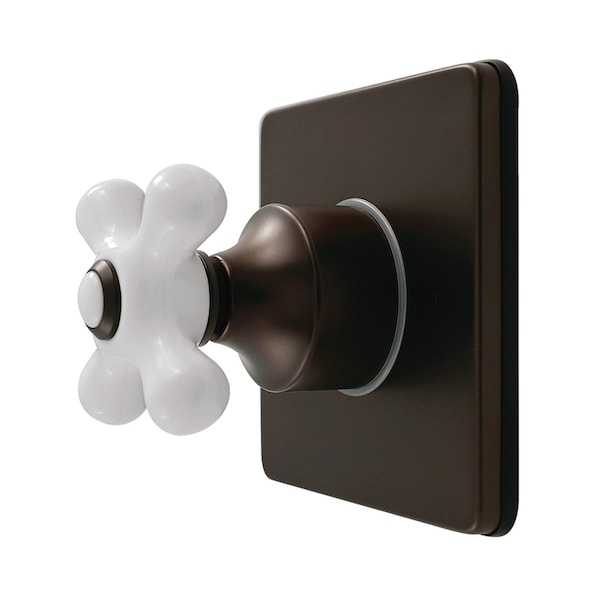 Kingston Brass Single-Handle Six-Way Diverter Valve with Square Trim Kit, Oil Rubbed Bronze KS4045PX - main