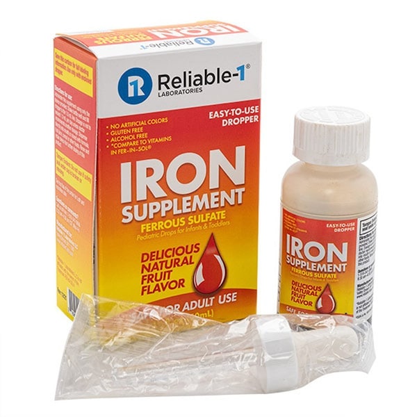 Reliable-1 Laboratories Ferrous Sulfate Drops, 50mL 69618070592 - main