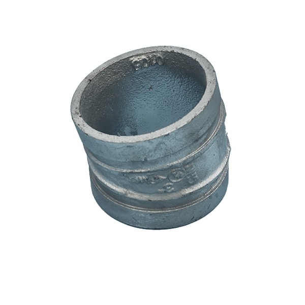 Industrial Choice Groove 11.25 Elbow Galvanized 3 inch GV-11-3-G - main