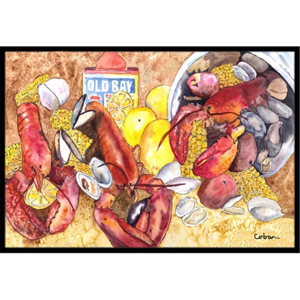 Carolines Treasures 8719JMAT Lobster Indoor Or Outdoor Doormat, 24 x 36 in. 8719JMAT - main