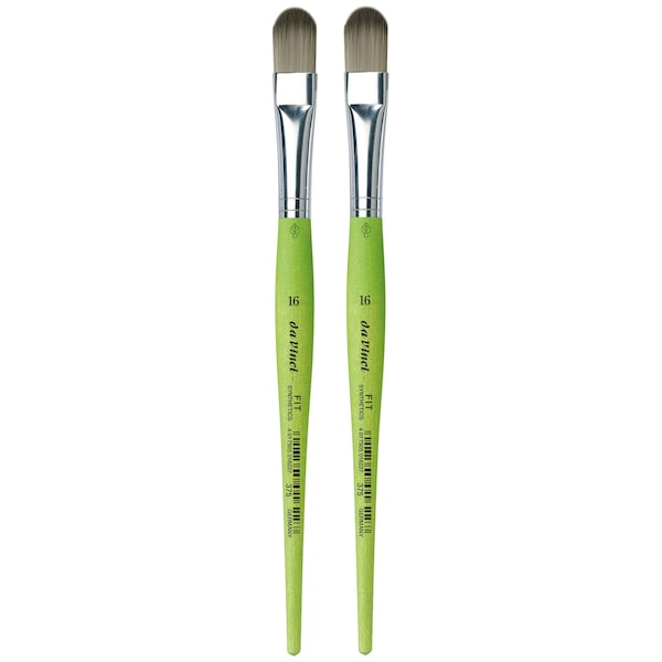 Da Vinci FIT Synthetics Student Brush, Synthetic, Acrylic & Tempera, Filbert, Series 375, Size 16, 2PK VA-375_16 - main