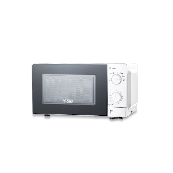 Commercial Chef Counter Top Microwave, 0.6 Cubic Feet, White CHM660W - main