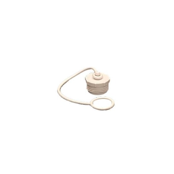 Aqua Pro 27839; Fresh Water Hose Male Plug w/ Strap; Fits 3/4 Inch Male Garden Hose; With Packaging 27839 - main