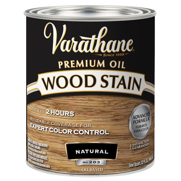 Varathane Premium Wood Stain, Oil Based, Natural, 1 Quart 211688H - main