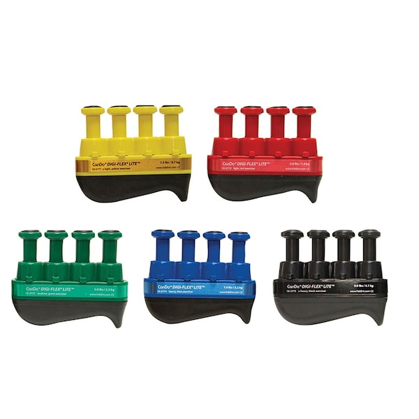 Digi-Flex Fitness Hand Exerciser - Set of 5, 5PK 693141 - main