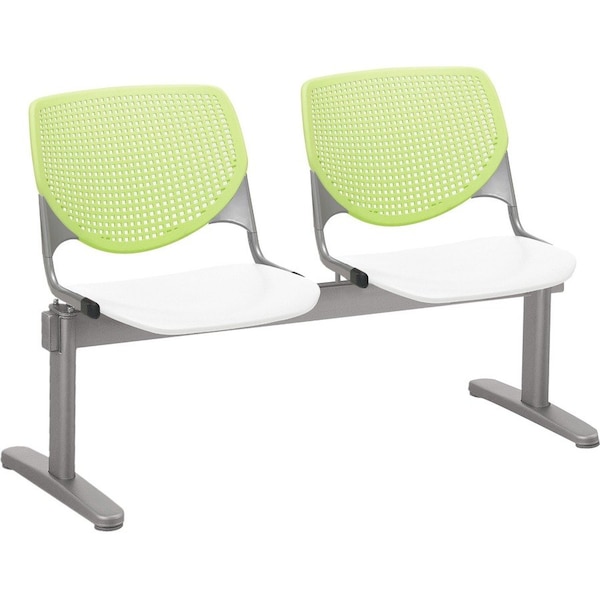 Kfi Kool Beam Seat Beam Seating, 47 in W 22†L 31†H, Polypropylene Seat 2300BEAM2-BP14-SP08 - main
