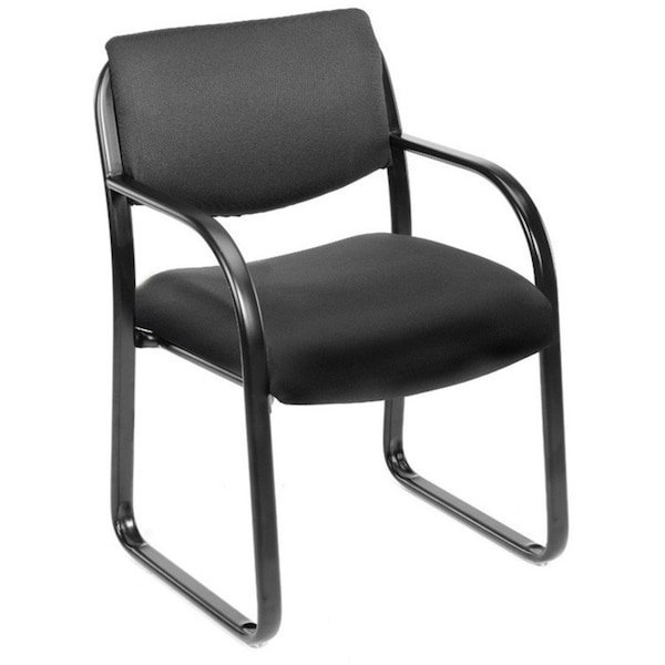 Boss Frame Chair, Black Seat, Black Back, 23 in W 24 1/2 in L 34 1/2 in H, Fixed B9521-BK - main
