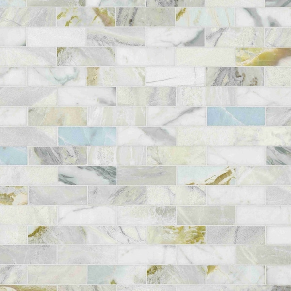 Msi Sample Cloudland Polished Marble Subway Mosaic Floor And Wall Tile ZOR-MD-0652-SAM - main