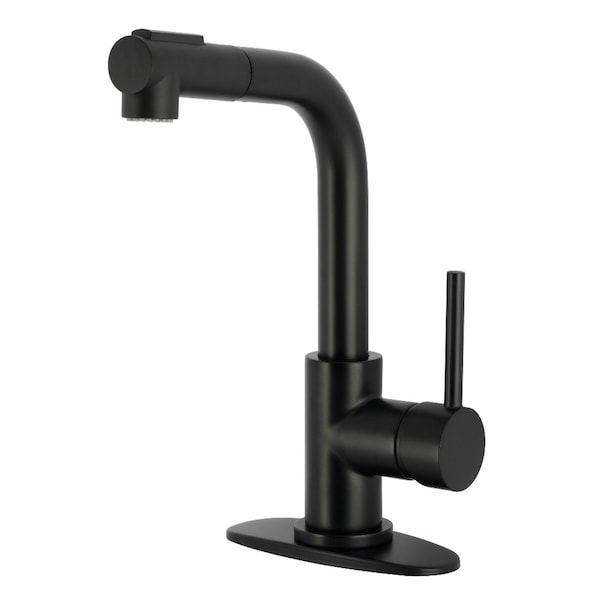 Kingston Brass Single-Handle Pull-Out Bar Faucet, Matte Black LS2410DL - main