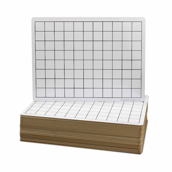 Flipside 9 x 12 Two Sided 1" Squares Grid Board 24 Pack 44459 - main