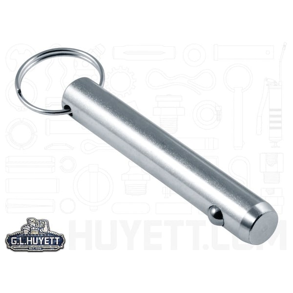 Huyett Detent Pin, Zinc Plated Medium Carbon Steel, 0.750 in Dia x 3.500 in Effective L x 0.757 in Hole Dia DTP-0750-3500 - main