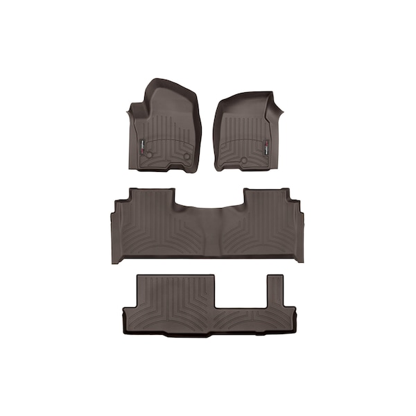 Weathertech Cocoa, Front, rear, and rear Floorliners 471632-1-2-4 - main