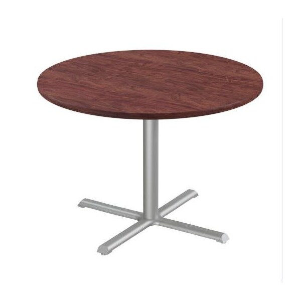 Correll Round Cafe Table, 48 in W, 48 in L, 29 in H, Particleboard Top, Mahogany SXT48R-20-98-20 - main