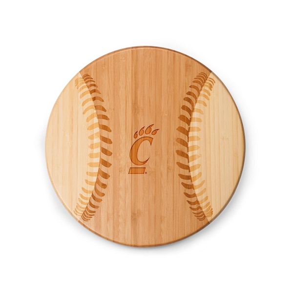 Picnic Time Family Of Brands NCAA Cincinnati Bearcats Home Run! Baseball Cheese Board - Novelty Charcuterie Board 894-00-505-663-0 - main