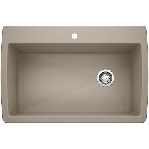 Blanco Diamond Super Single Dual Deck, Truffle 441287 - main