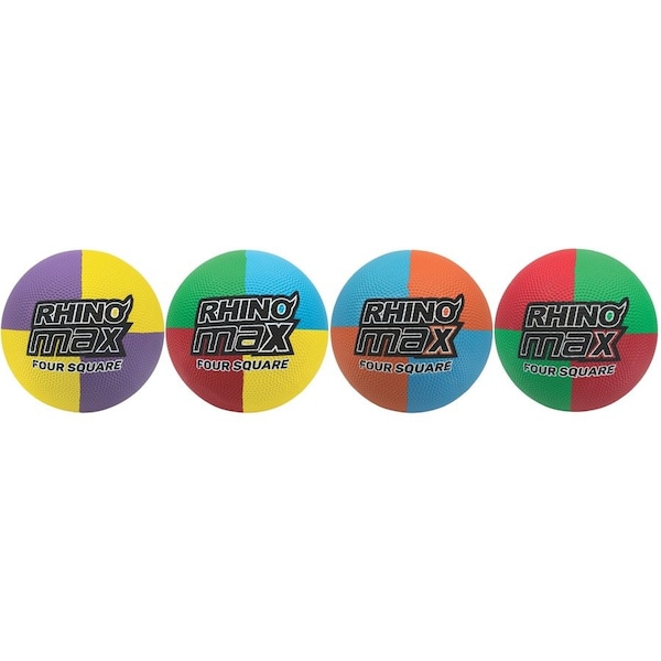 Champion Sports Rhino Skin Four Square Balls Set, PK4 RMX4SET - main