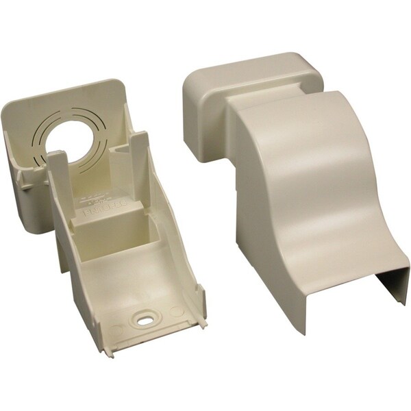 Legrand Drop Ceiling Raceway, PN05 Series, 1 Channel, 1.31 in W, 0.625 in H, 4.37 in L, Ivory PN05F86V - main