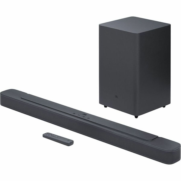 Jbl Bar 2.1 Deep Bass Mk2 Wireless Soundbar And Subwoofer, Black JBL2GBAR21DB2BLKAM - main