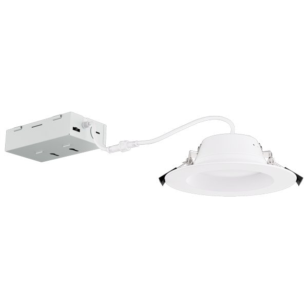 Elco Lighting 6in 120/277/347V Ultra Slim LED Round Panel Light, 5-CCT Switch, 950lm, White ERT615CT5W - main