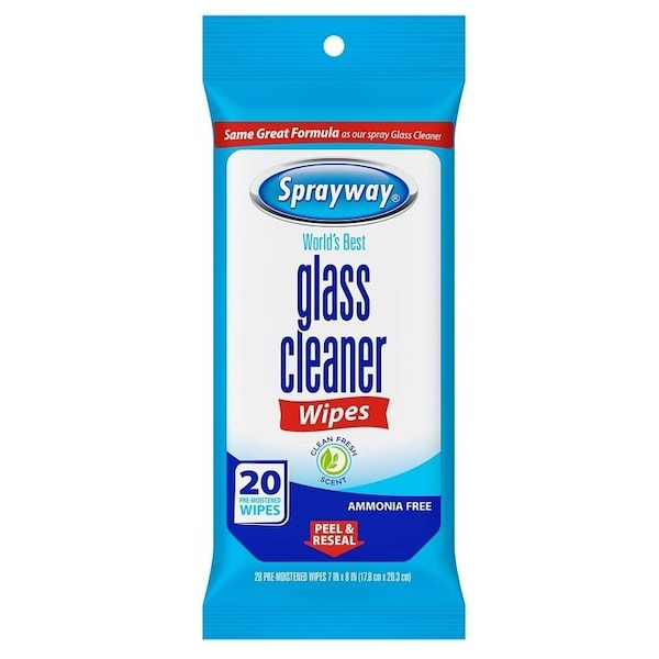 Sprayway COLORmaxx Cleaning Wipe, 20 ct Pouch, Liquid SW199R - main