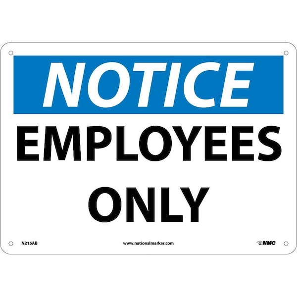 Nmc Notice Employees Only Sign, N215AB N215AB - main