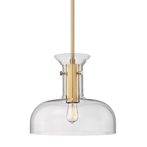 Hudson Valley Lighting Coffey 1 Light Pendant 16 In. Aged Brass 7916-AGB - main