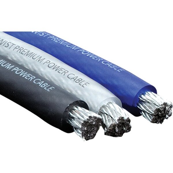 Stinger Electronics 0GA/50' POWER CABLE, CLEAR, OFC SHW10C - main