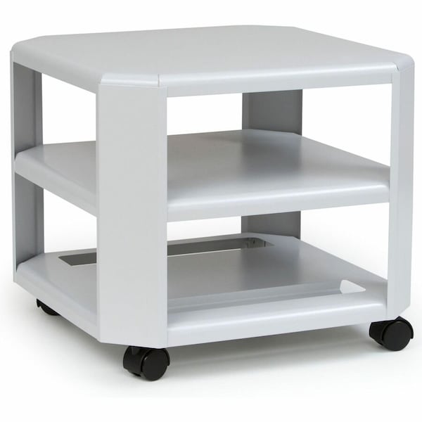 Master Products Master, MOBILE PRINTER STAND, THREE-SHELF, 17.8W X 17.8D X 14.75H, PLATINUM 24060 - main