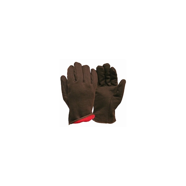 True Grip Jersey Winter Work Gloves, Brown Fleece Lined, Men's L 9927-26 - main